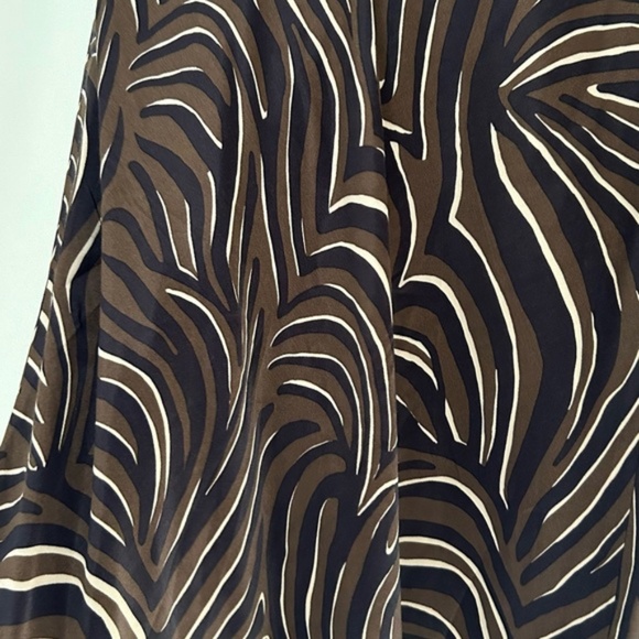 2 Skirts Zebra animal print cheetah Medi maxi satin bias skirt small 2 - Picture 3 of 10